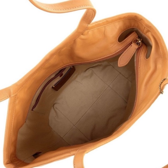 COACH BEA Leather Soft Touch ColorBlock Tote - Picture 8 of 8